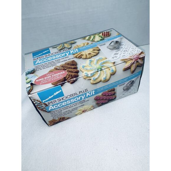 Super Shooter Plus Accessory Kit In Box King Size Cookies 6 Large 12 reg Discs - Picture 5 of 7